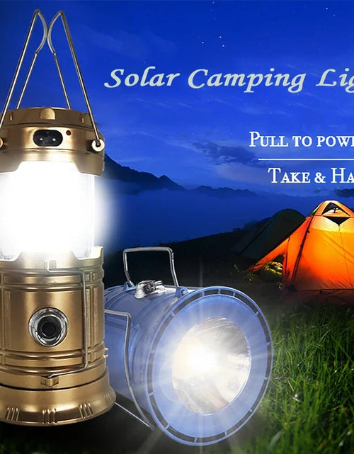 Load image into Gallery viewer, Camping Lamp USB Rechargeable Lantern Camping Light Flashlight Lighting Lantern Lamp Torch Outdoor Camping Light Waterproof
