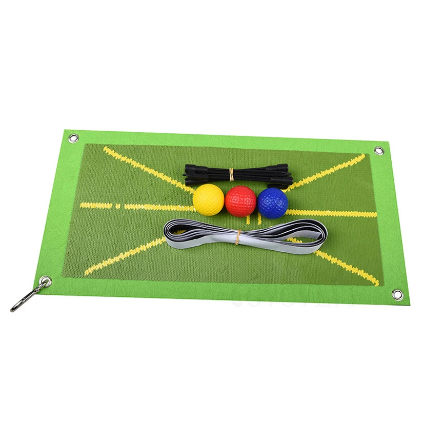 Golf Training Mat for Swing Detection Batting Analysis Swing Path Golf Training Portable Golf Practice Mat for Indoor Outdoor