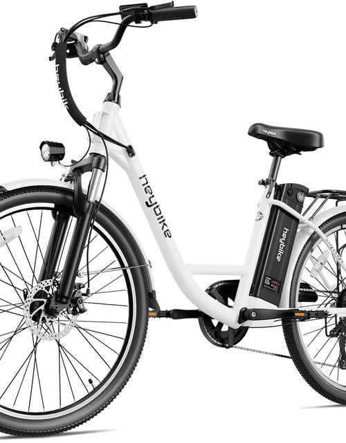 Load image into Gallery viewer, Cityscape Electric Bike 350W(Peak 500W) Electric City Cruiser Bicycle up to 40 Miles Removable Battery, 7-Speed and Dual Shock Absorber, 26&quot; Electric Commuter Bike for Adults
