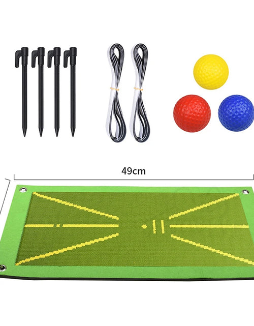 Load image into Gallery viewer, Golf Training Mat for Swing Detection Batting Analysis Swing Path Golf Training Portable Golf Practice Mat for Indoor Outdoor
