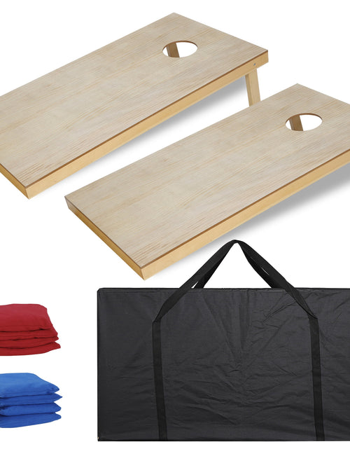 Load image into Gallery viewer, 4&#39; X 2&#39; Portable Wood Cornhole Game Board Set W/8 Bean Bags &amp; Carry Case
