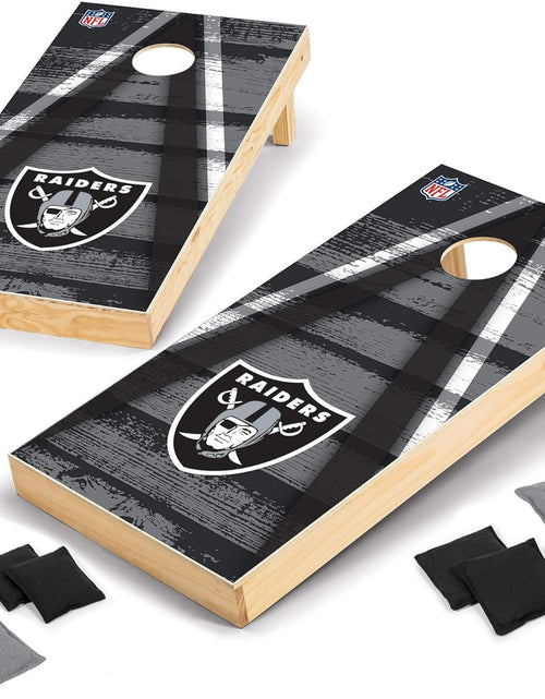 Load image into Gallery viewer, NFL Pro Football 2&#39; X 4&#39; Wood Direct Print Tournament Cornhole Set by , Comes with 8 Bean Bags - Perfect for Tailgate, Outdoor, Backyard
